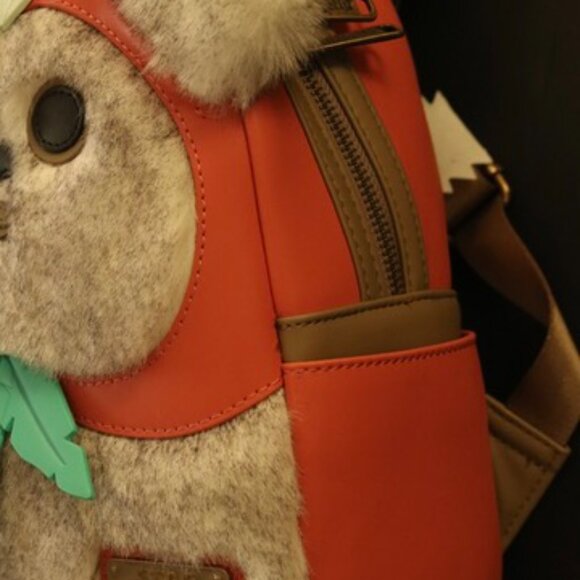 RARE Loungefly Star Wars Princess Kneesaa Ewok Plush Cosplay Mini Backpack